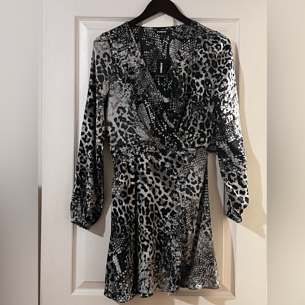 Express Animal Print Wrap Dress | Size Small | NWT